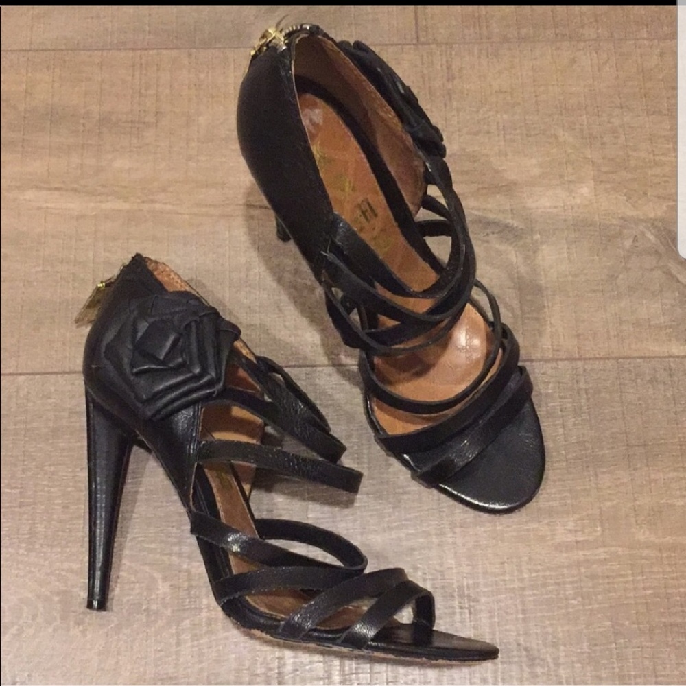 L.A.M B Strappy Heels with box